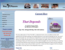 Tablet Screenshot of bayplayers.org